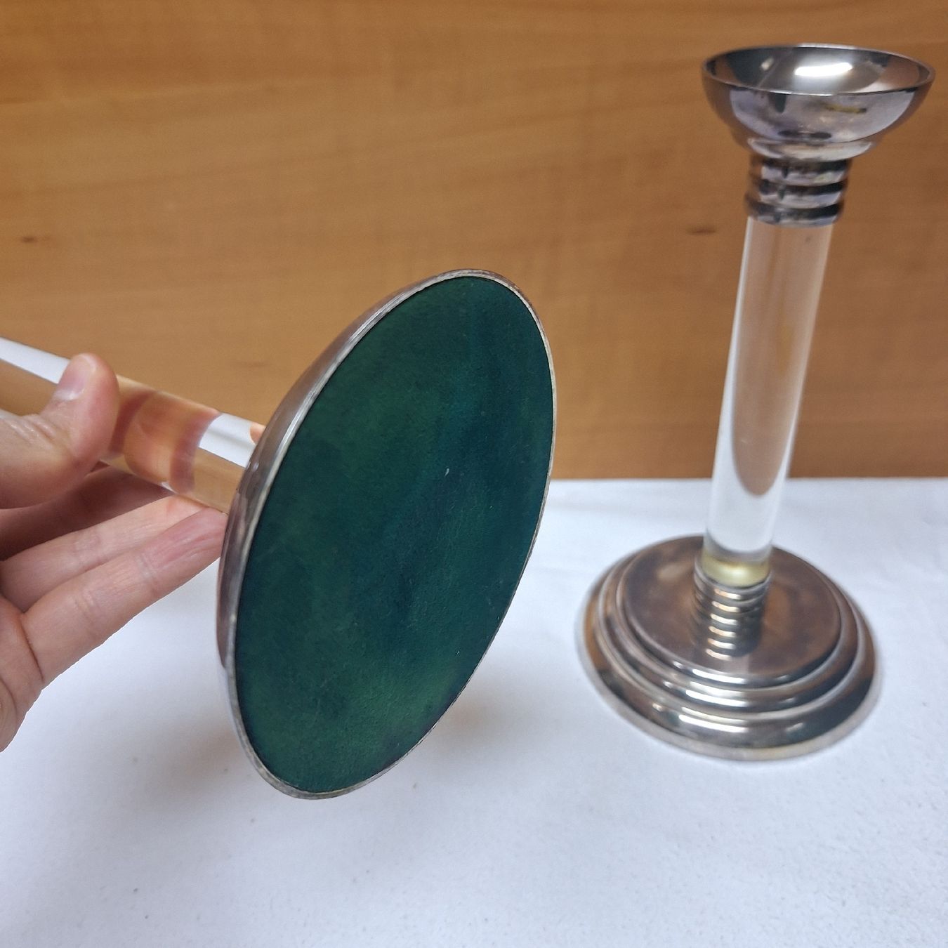 Kerzenständer: Versand möglich! Elegante Kerzenständer, Materialmix – Gebraucht aus Winterthur von Goldpipau 9