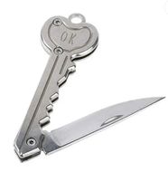 Klappmesser Herz Silber Schlüsselanhänger Schlüsselmesser