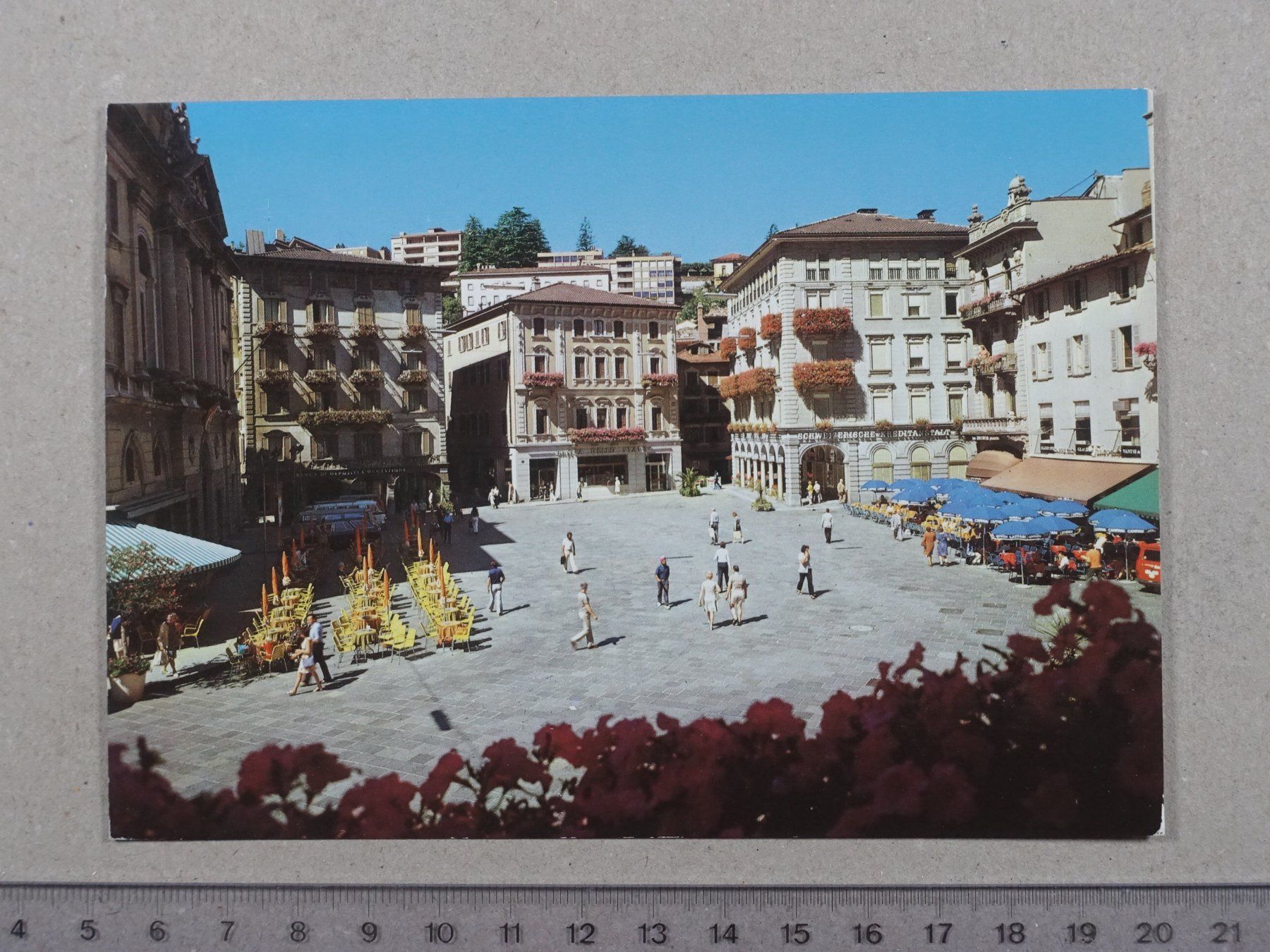 Cartes postales: Lugano, Piazza Riforma – D'occasion à Lenzburg par fh1