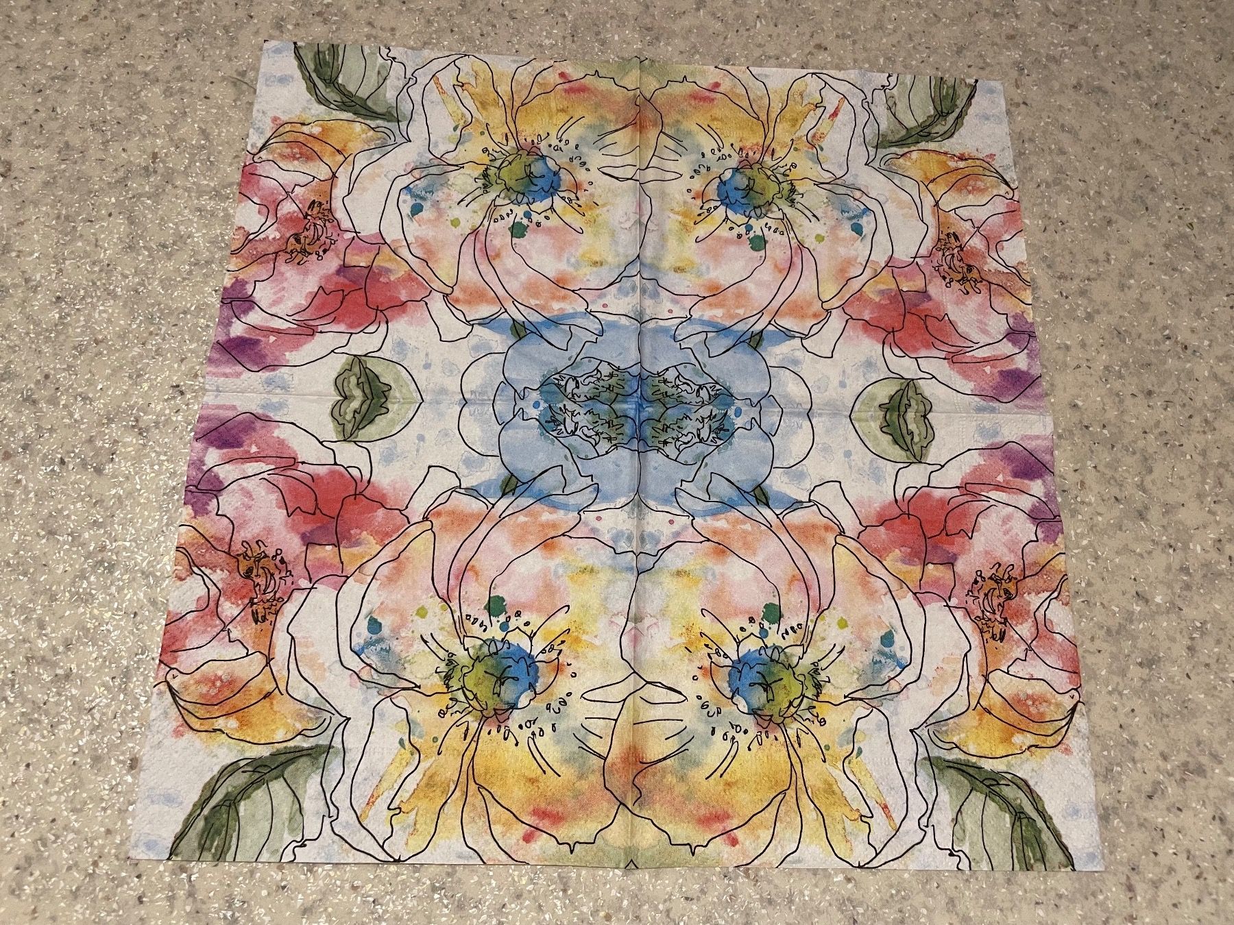 Tovaglioli: 2 Servietten Blumen 33x33 cm – Nuovo (secondo la descrizione) da Pfäffikon ZH venduto da rue78 1
