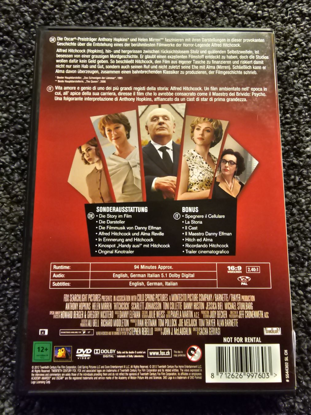 Tutti i DVDs: Hitchcock (20582) – Usato da Ruswil venduto da jan_bxl5 1