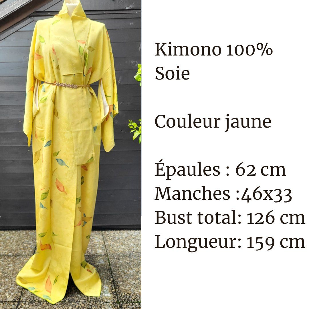 Kimono: Kimono jaune – Nuovo (secondo la descrizione) da Fribourg venduto da VictoriaShop7 9