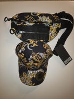 Versace Jeans Couture Gürteltasche + Cap, Schwarz/Gold