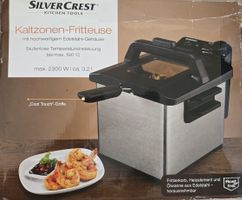 SILVERCREST Kaltzonen-Fritteuse Edelstahl 3,2L Neuwertig