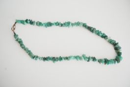 Aventurin Kette grün Edelstein Splitter Naturstein ca. 45 cm