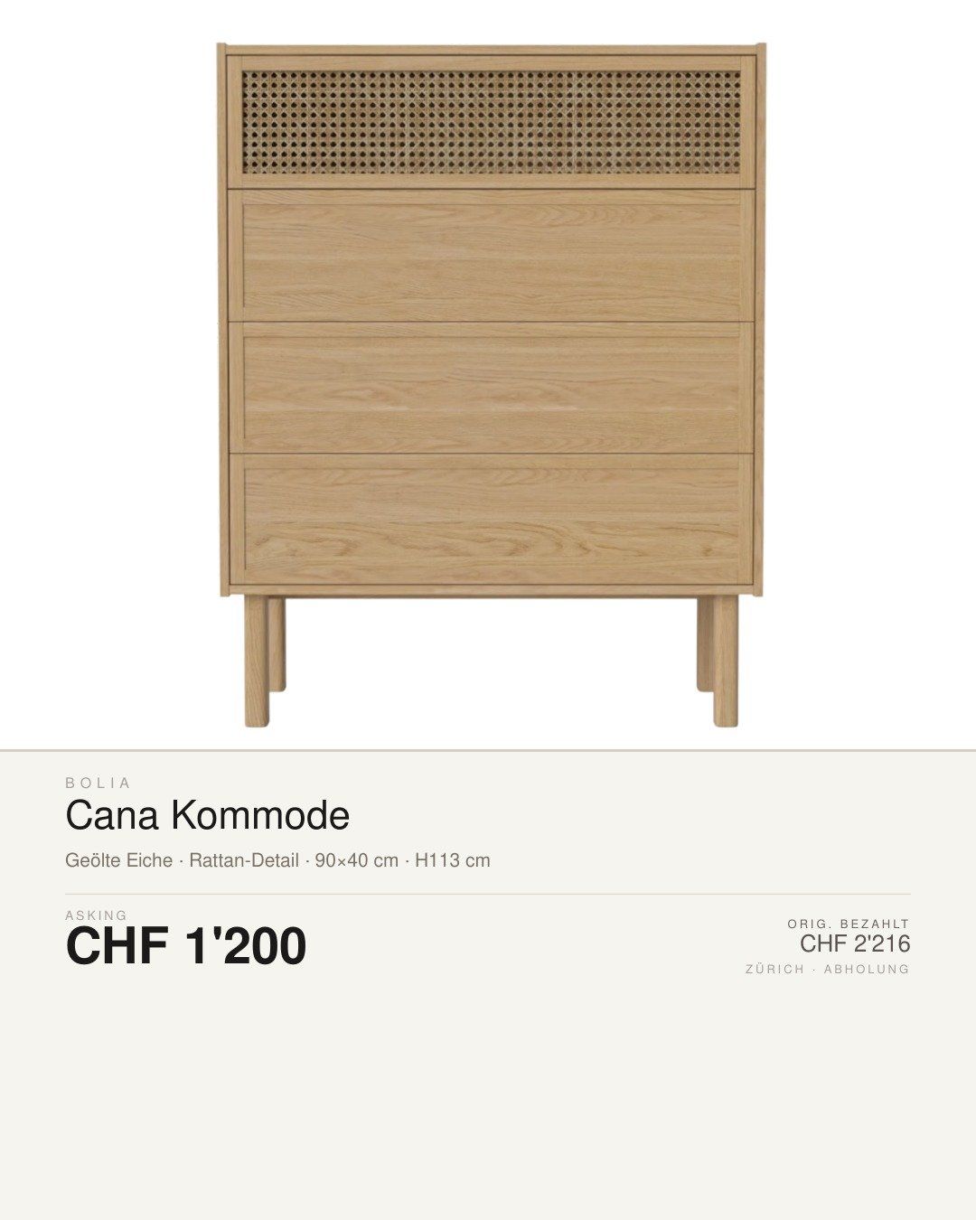 Kommoden: Bolia cabinet - Danish Style – Gebraucht aus Zürich von diengi