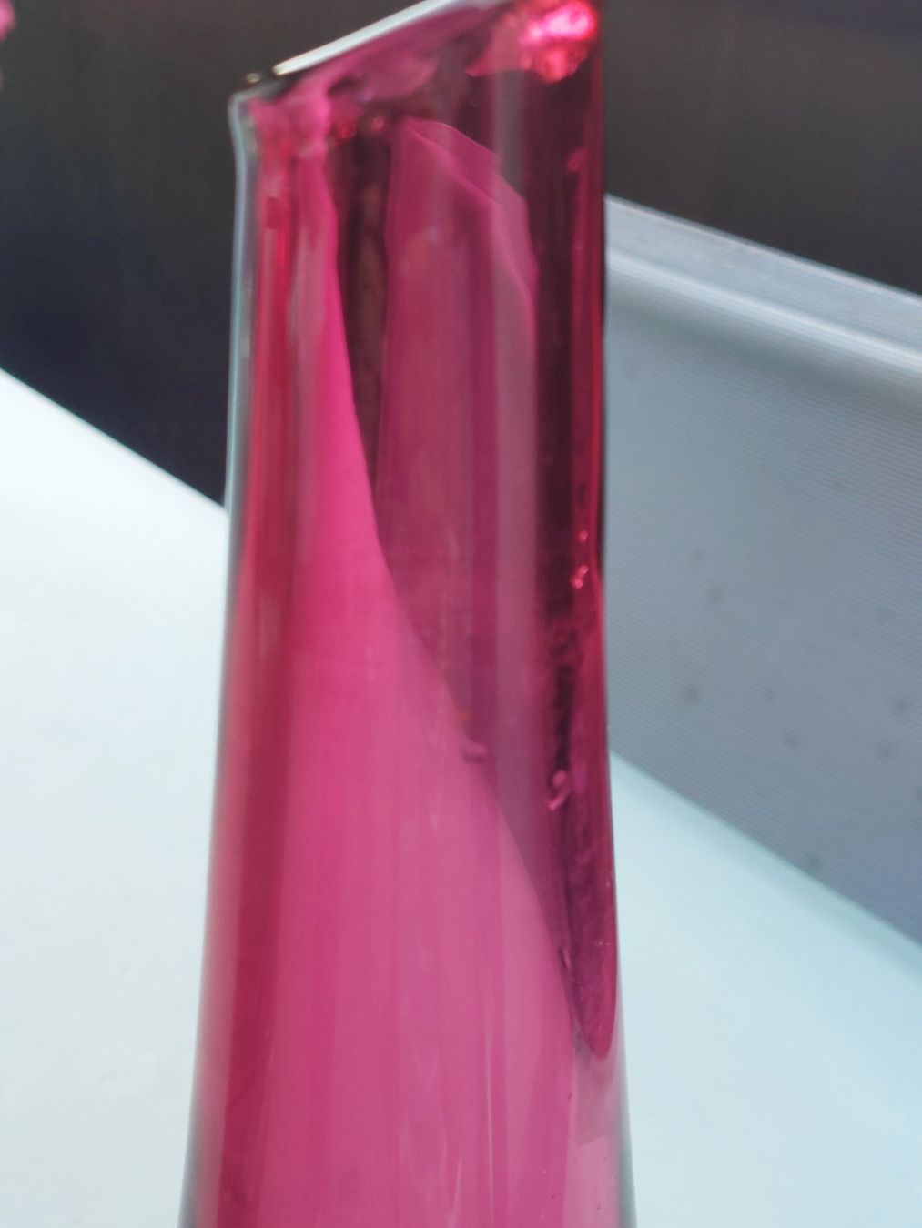 Vasen & Gefässe: Solifleur Glasvase, ,pinkfarben – Gebraucht aus Hergiswil NW von maiette-23.N 1