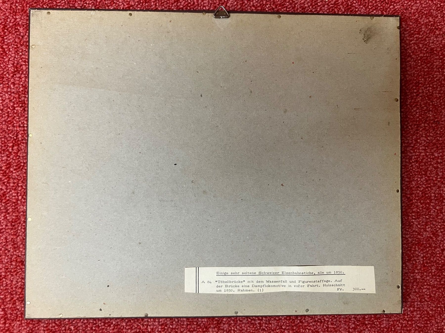 Incisioni: Antiker Eisenbahn Stich "Töbelibrücke" 1850 – Usato da Schlieren venduto da mvm01 3