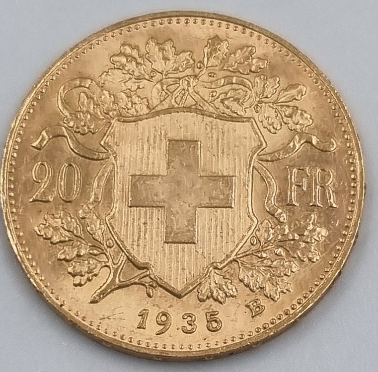 Réplique De Pièce Helvetia Suisse 20 Francs 1926 - Copie Chine - Hors Circulation