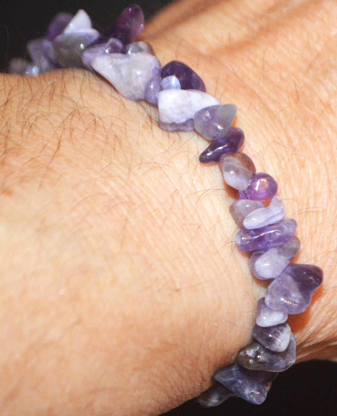 Armbänder & -reifen: Armband L-6639 – Amethyst Chips – elastisch – Neu und originalverpackt aus Goldiwil (Thun) von han_v5b7