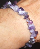 Armband L-6639 – Amethyst Chips – elastisch