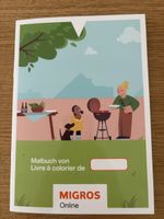 Migros Malbuch mit Stickern neu