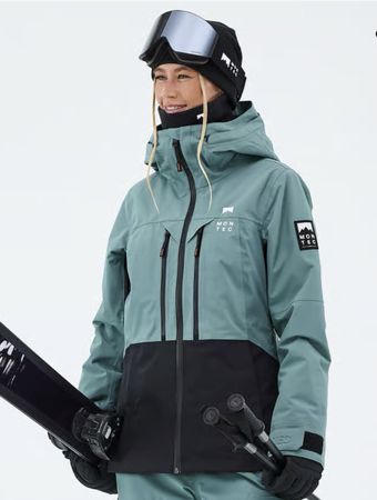 Skijacke Montec grün schwarz Grösse M guter Zustand