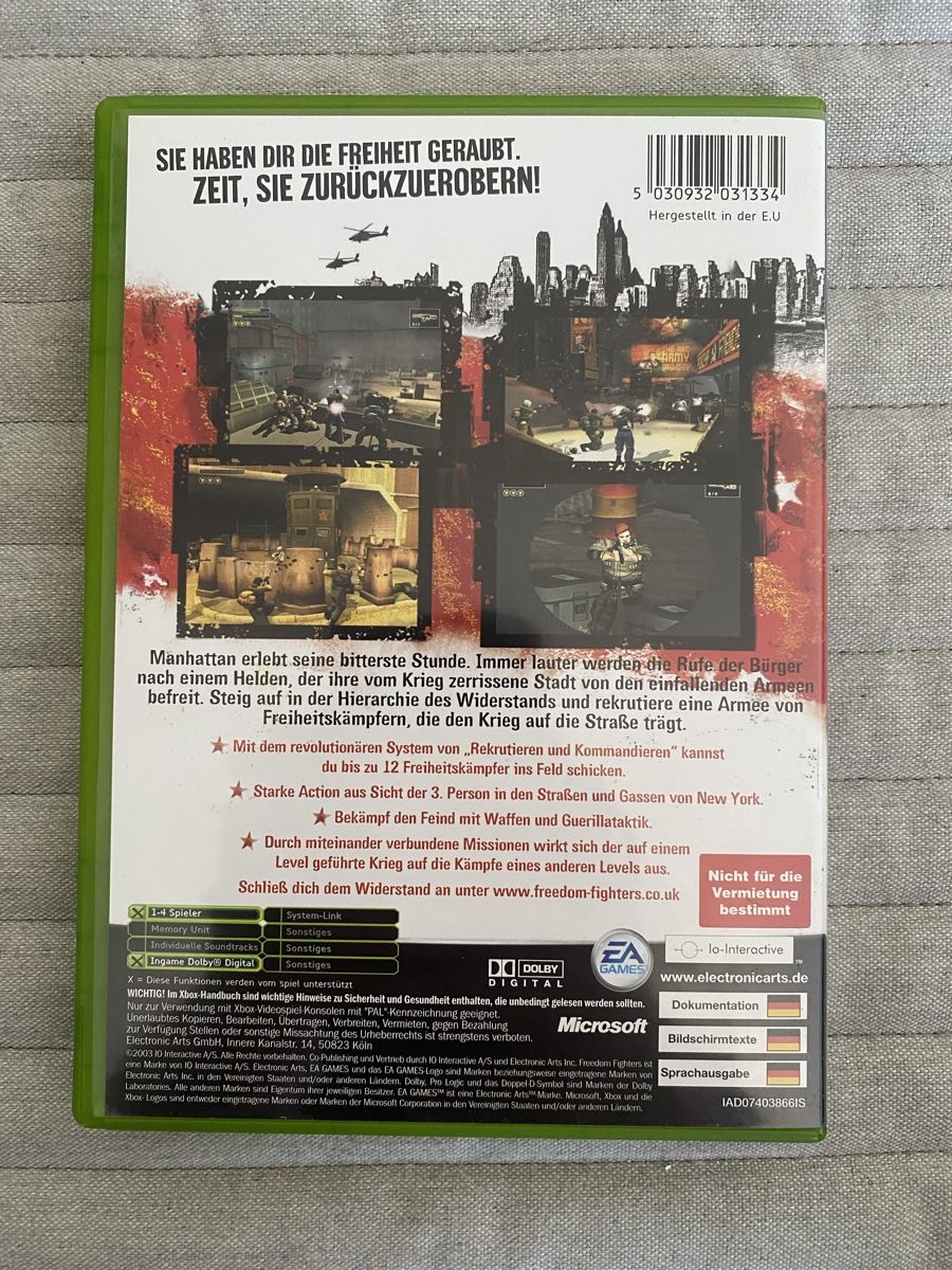 Microsoft Giochi: Freedom Fighters für Xbox – Usato da Thunstetten venduto da Virus_33 2