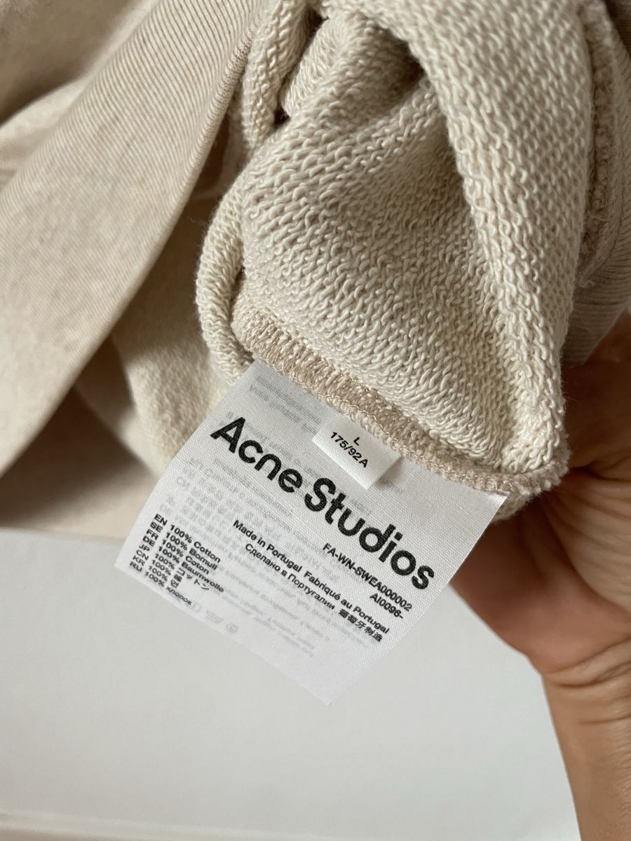 Acne Studios Pullover & Sweatshirts: Acne Studios Sweater Face Logo Sand Gr.L – Neu (gemäss Beschreibung) aus Zürich von cosmic_mariposa 4
