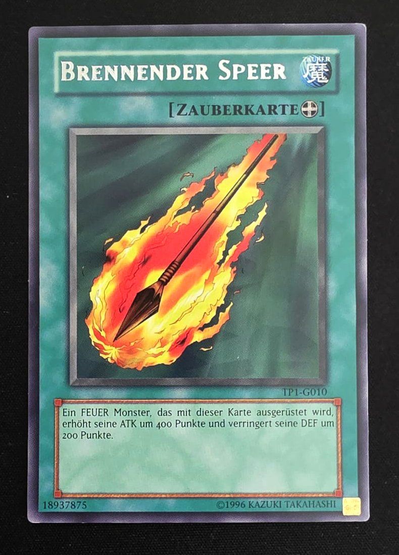 Yugioh Carte collezionabili: Brennender Speer - TP1-G010 - Yu-Gi-Oh! – Usato da Zürich venduto da Zetto