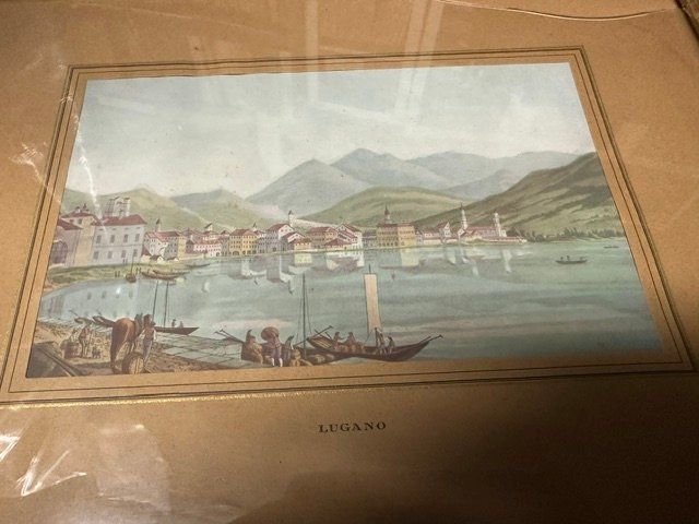 Grafiken & Lithographien: originale litografia lugano 1957 – Gebraucht aus Davesco-Soragno von kappas 3