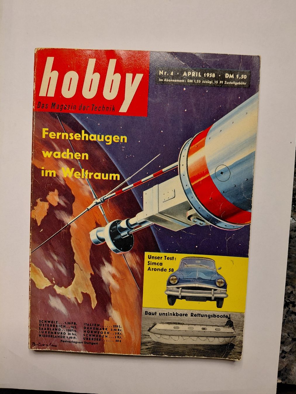 Riviste & Magazine: Hobby das Magazin der Technik 1958 – Usato da Bonaduz venduto da topolino052
