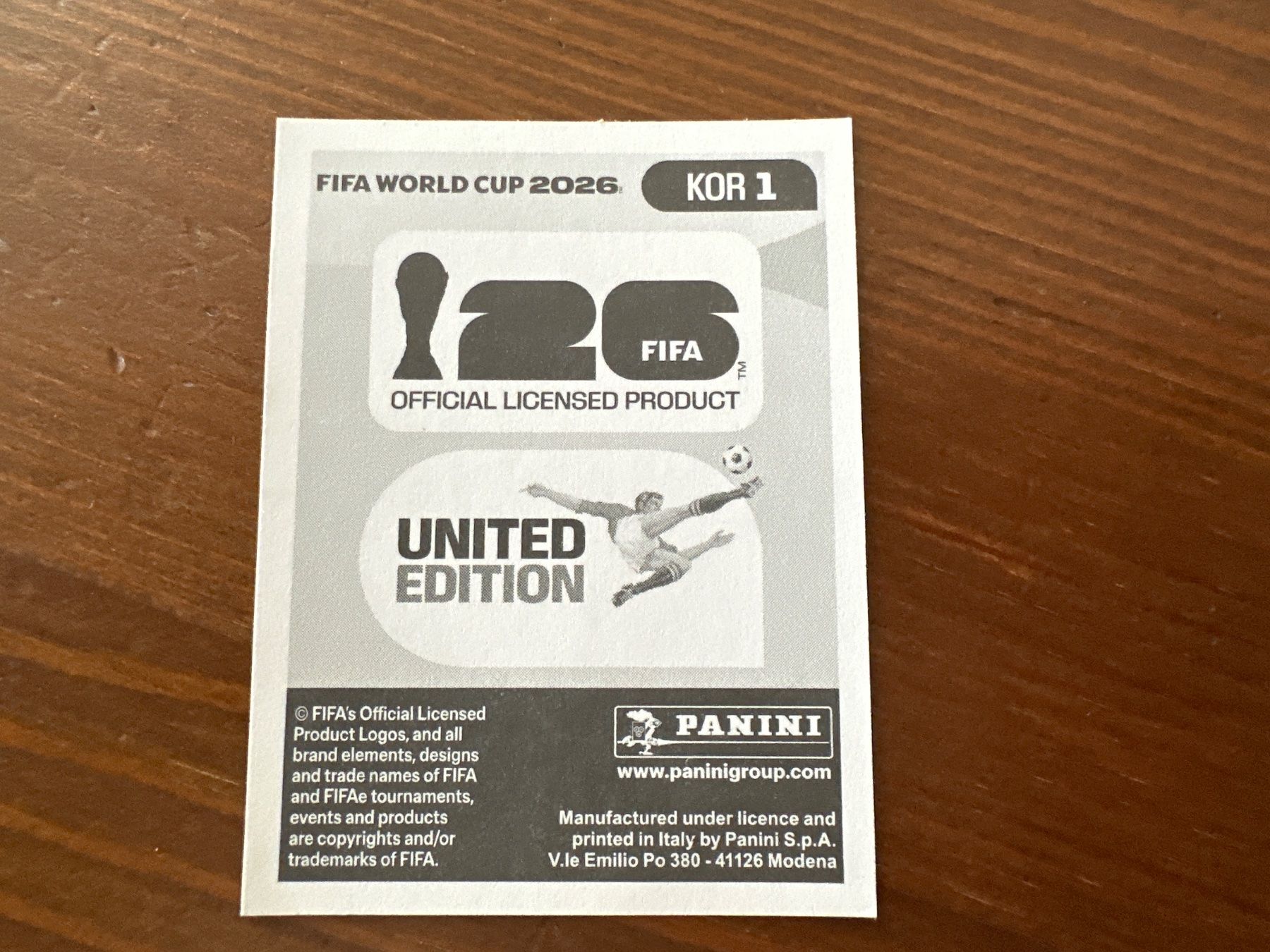 Panini Cartes à collectionner: Panini KOR 1 FIFA World Cup 2026 – Neuf avec emballage d'origine à Würenlos par gtvlady_82 1