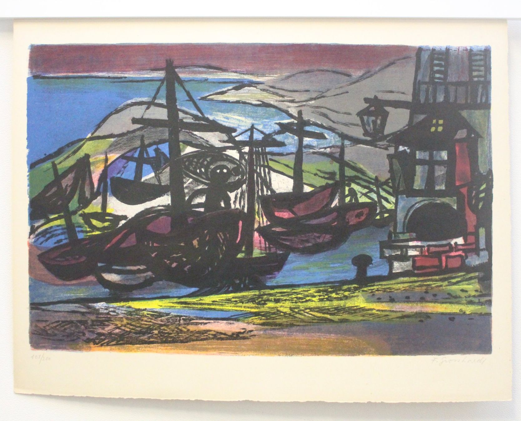 Grafica & Litografie: Edwin Ferdinand Grosshardt (schweizerisch, 1901-1960) – Usato da Brüttisellen venduto da Betty_1972