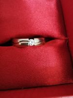 EHERING GELBGOLD/WEISSGOLD 585 MIT DIAMANTEN 0,14 Karat