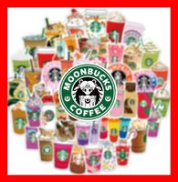Starbucks Kaffee Coffee Latte Aufkleber 50 tlg Stickerset