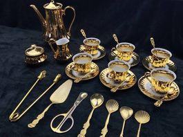 Bavaria Porzellan, Made in Germany, Golddekor, Vintage