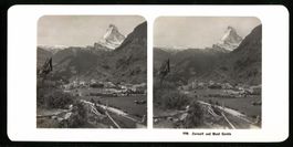Stereo-Fotografie Zermatt, Blick nach de
