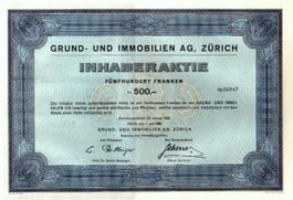 Grund- und Immobilien AG, Zürich - 1963