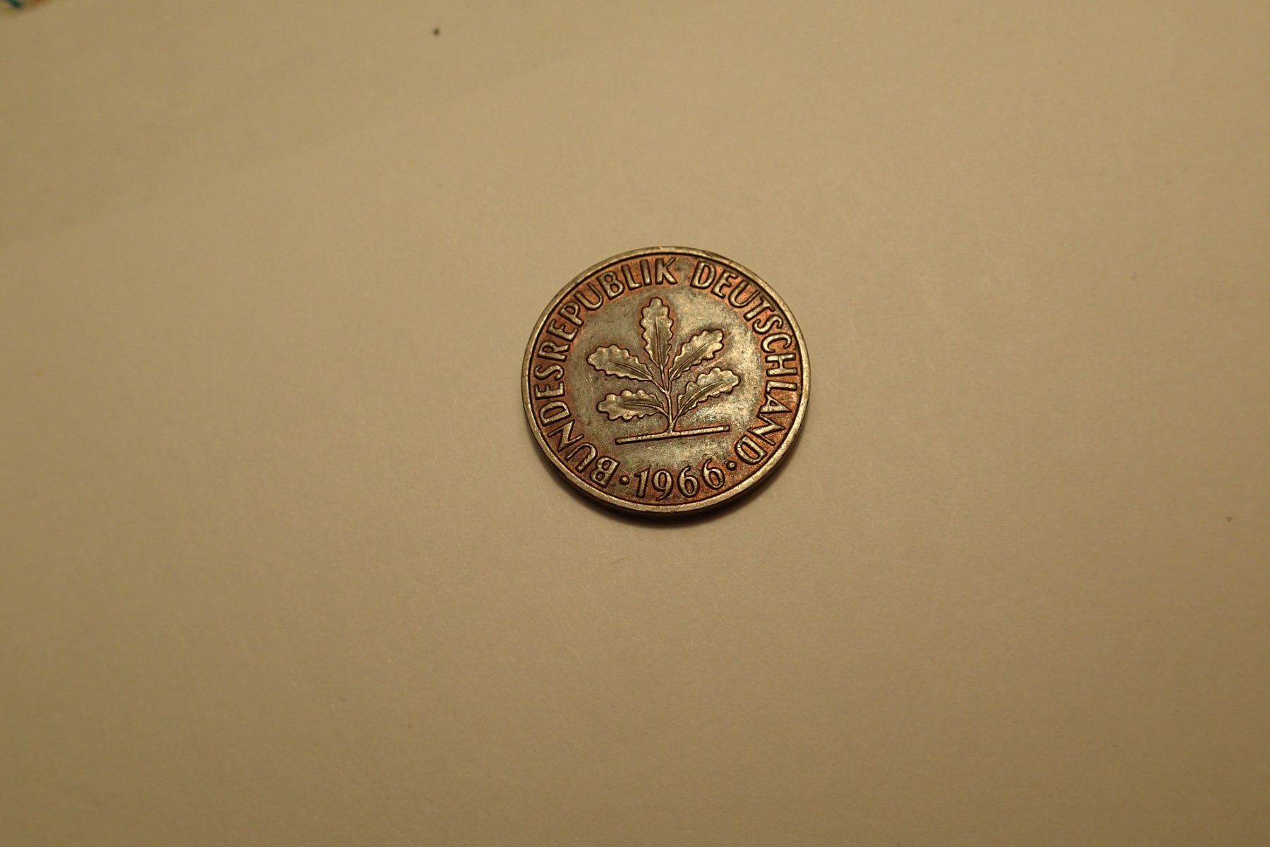 Tutti le monete: 2  Pfennig 1966 D nicht magnetisch – Usato da Allschwil venduto da Salus17