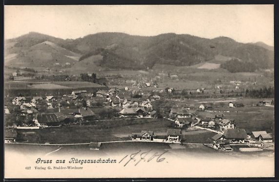 Cartes postales: Rüegsauschachen, Teilansicht mit Bergen – D'occasion à Berlin par bartko-reher