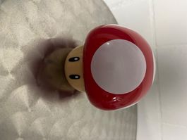 Super Mario Pilz Lampe Nintendo rot weiss gebrauchter Zus...