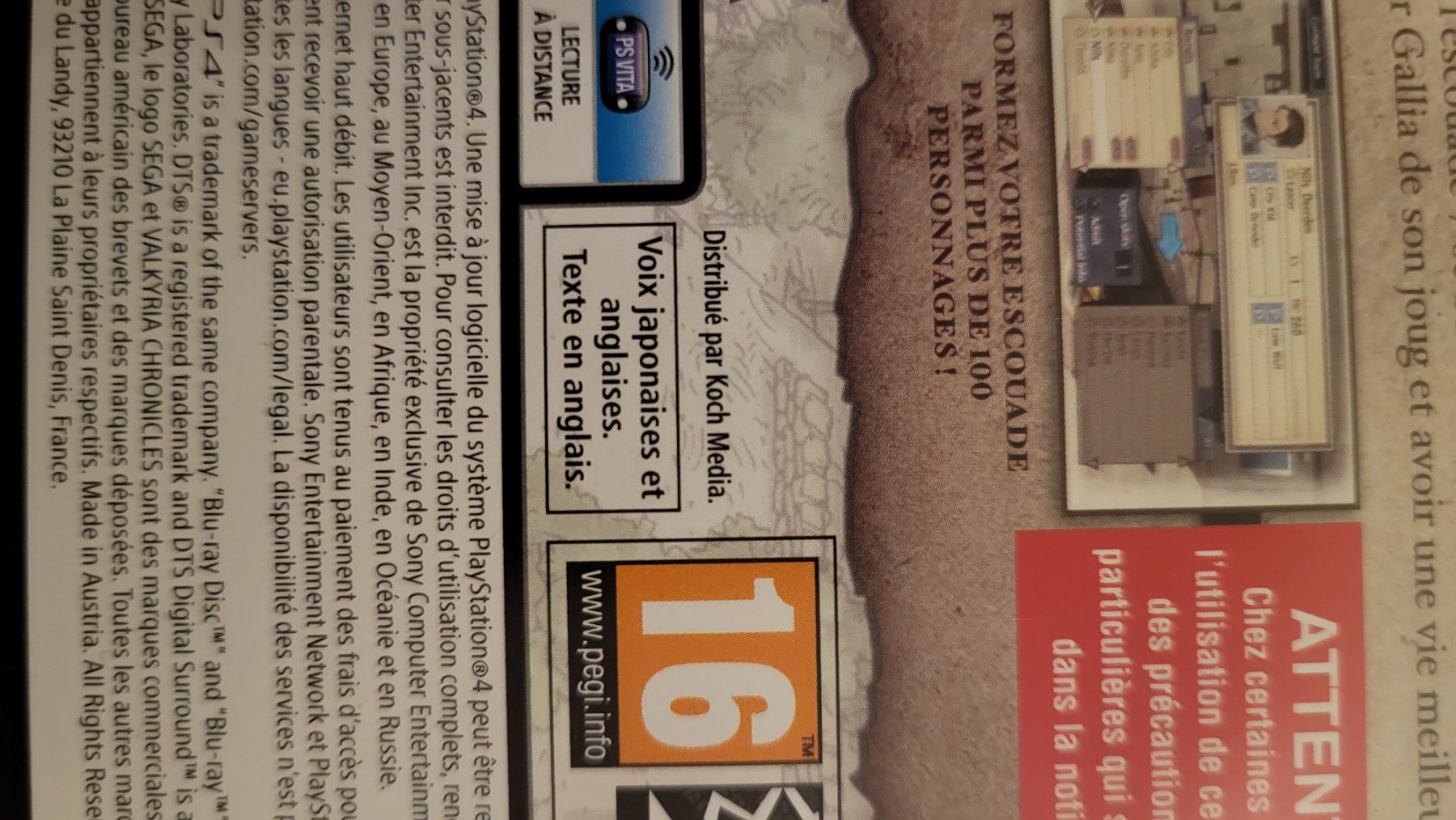 Spiele: Valkyria Chronicles / Playstation 4 Spiel Kompl. – Neu (gemäss Beschreibung) aus Biel/Bienne von Retrohr 5