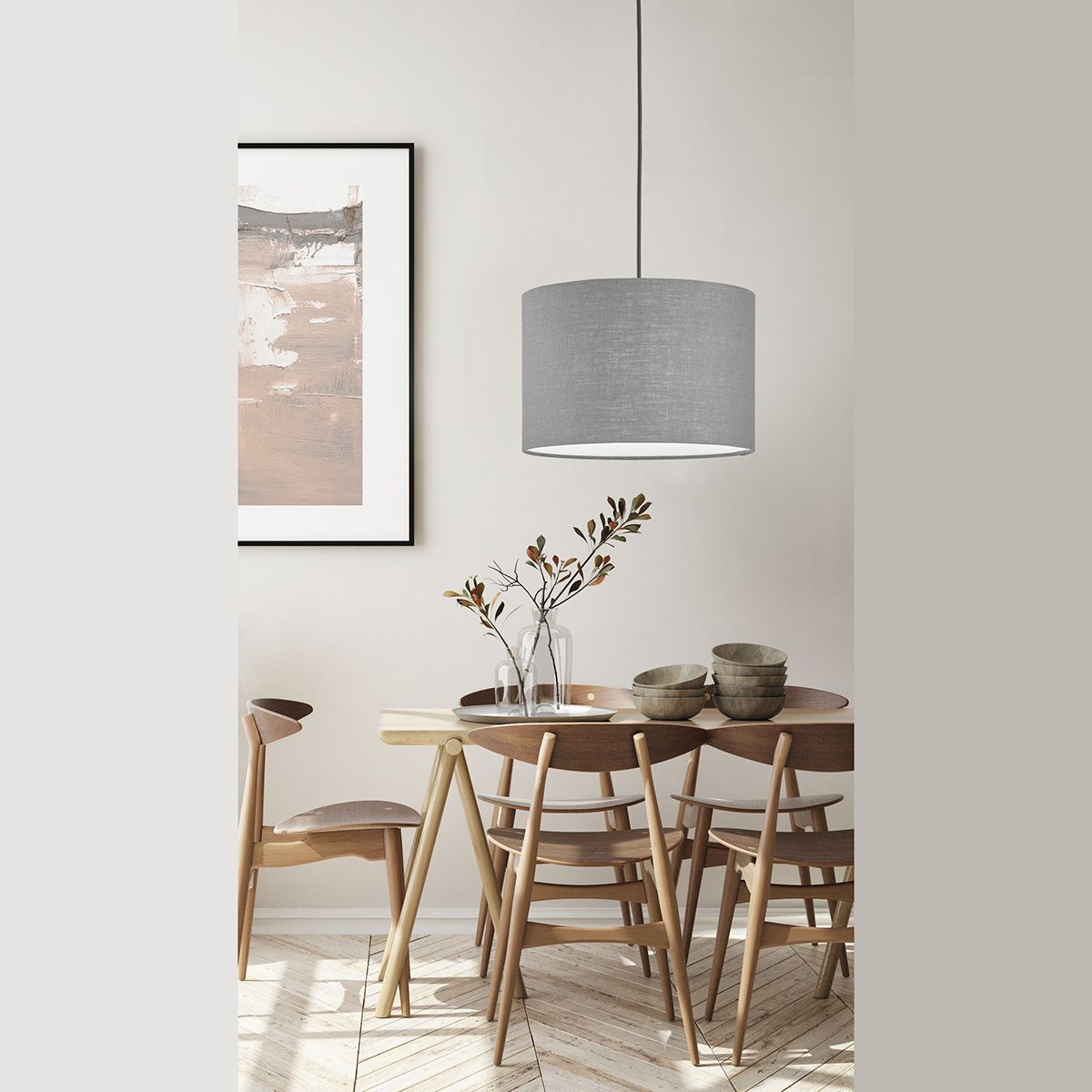 Lampadari & plafoniere: Pendelleuchte, Stoffschirm, 30 cm Ø – Nuovo (secondo la descrizione) da Kreuzlingen venduto da Smart-Light 1