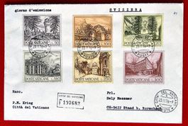 VATIKAN MONUMENTE GEBÄUDE STAAD RORSCHACH FDC 1976