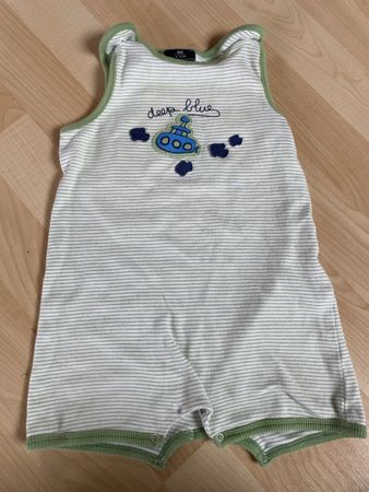 Süsser  bodyGr. 80 U-Boot grün weiss gestreift