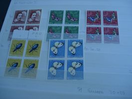 Pro Juventute 1956, Satz 4erblocks **