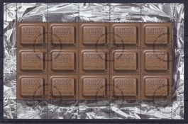 2001, ZIERBOGEN, 100 JAHRE CHOCO SUISSE, ET-GESTEMPELT