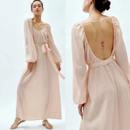 REFORMATION Traum Maxikleid mega Rücken Gr.38 Blush *NEU*
