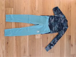 Odlo Funktionsunterwaesche Set blau gemustert Zustand ok