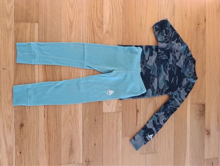 Odlo Funktionsunterwaesche Set blau gemustert Zustand ok
