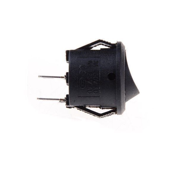 Schalter: Wippschalter rund, schwarz, 2-PIN – Neu (gemäss Beschreibung) aus Luzern von Salefactory 2