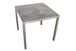 Gardeko Gartentisch 80x80 Keramik WILD GREY Keramiktisch