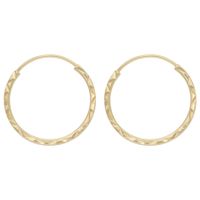 Creolen Schmuck Geschenk Gold 375