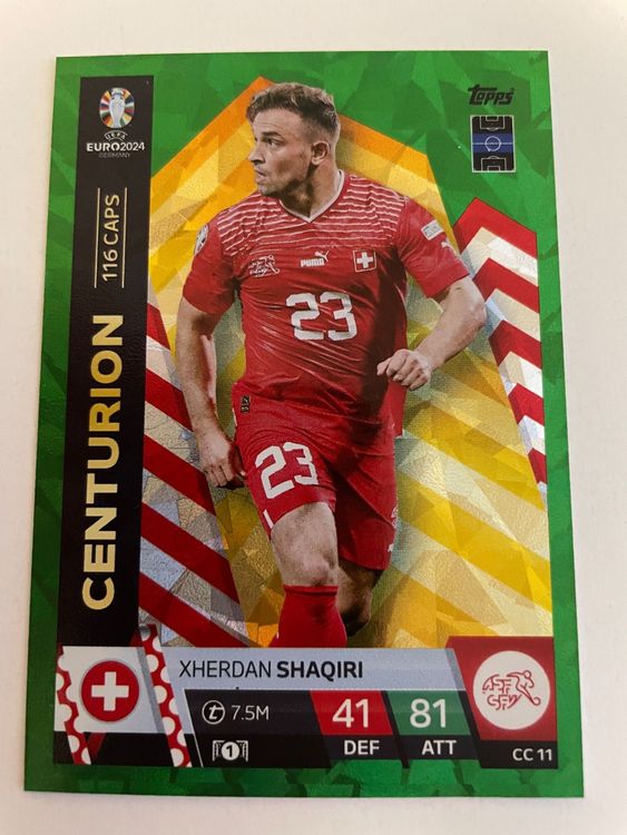 Topps Match Attax Euro 2024 CC11 Grün Shaqiri (Gebraucht) in Basel für ...