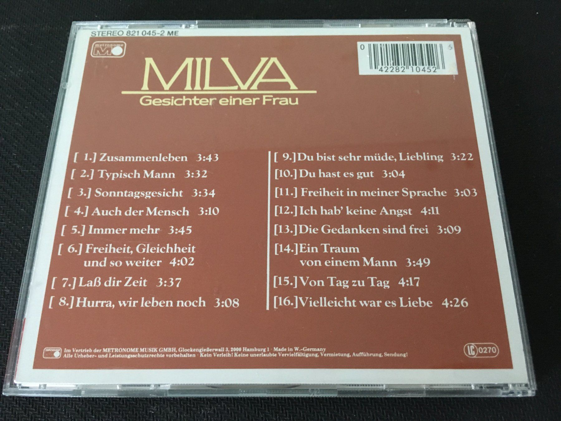 CD: Milva - Gesichter einer Frau -CD- – Usato da St.Gallen venduto da MedienJoe 2