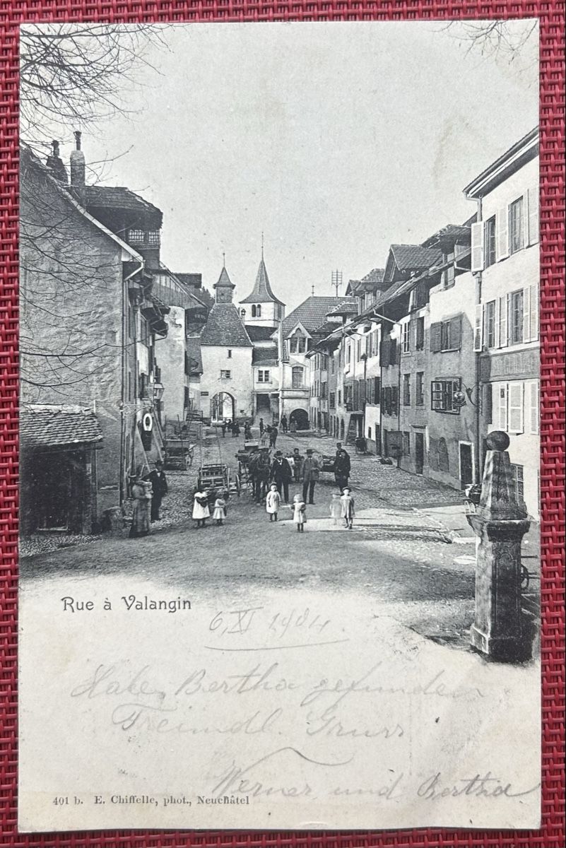 Cartoline postali: Rue à Valangin – Usato da Horw venduto da Tellbub