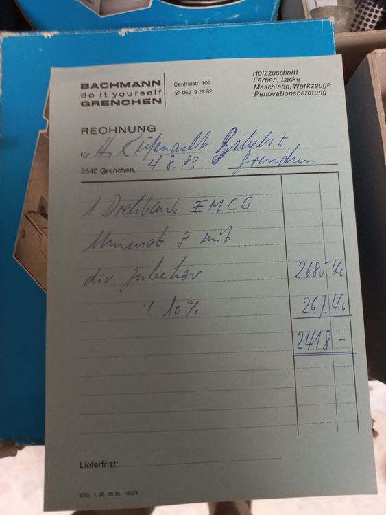 EMCO Unimat 3 Drehbank mit Zubehör guter Zustand (Gebraucht) in ...