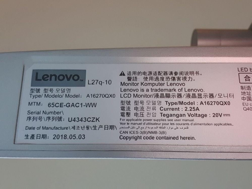 Lenovo L27q-10 (27