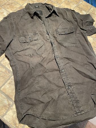 Camicia di lino H&M uomo taglia M, maniche corte - Nuova!